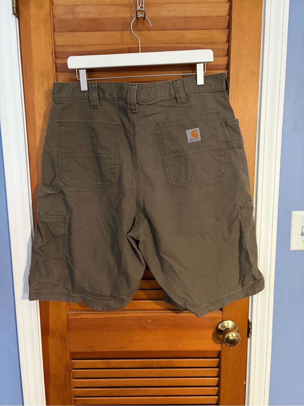 Carhartt Men's Olive Brown Cargo Work Shorts